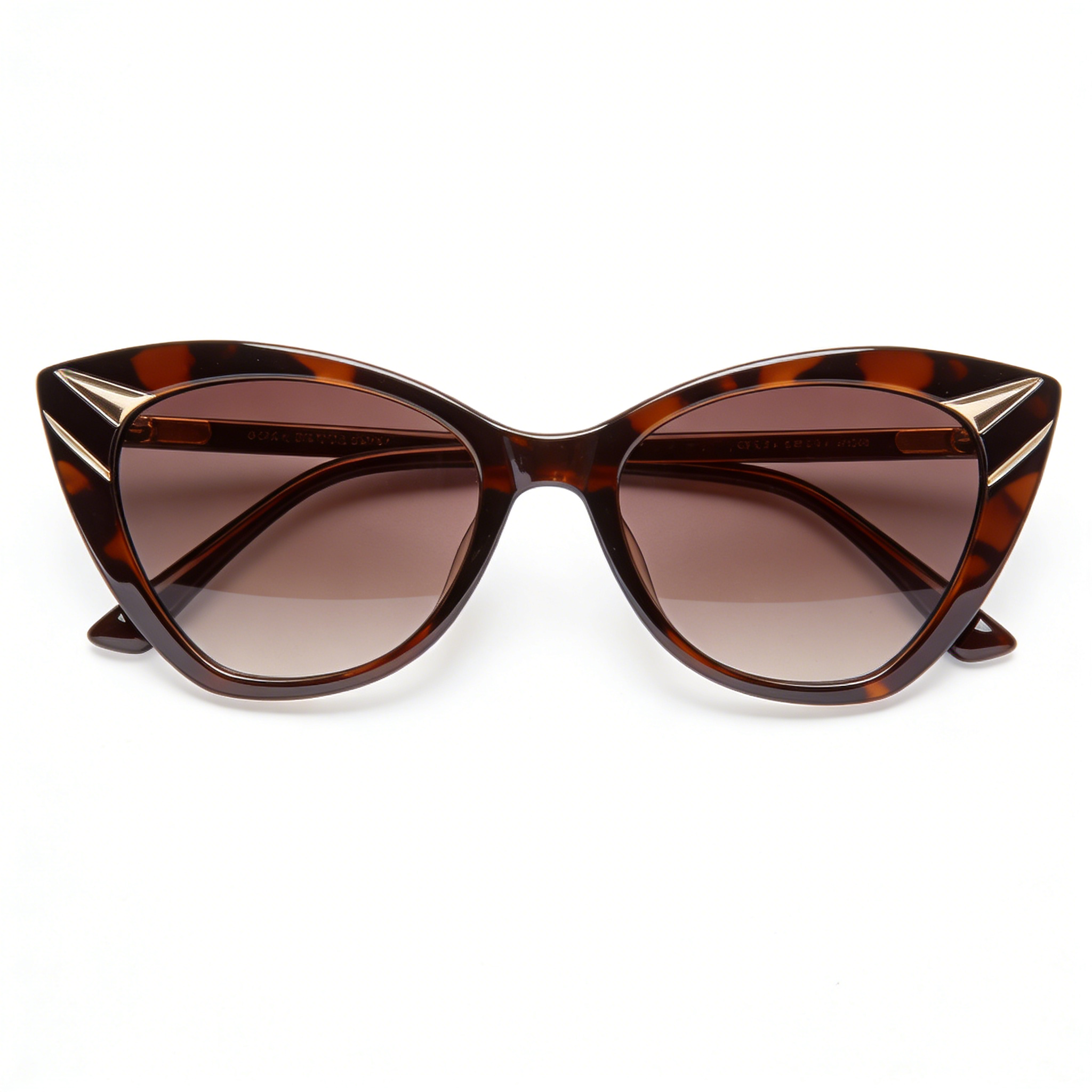 Chic Tortoiseshell Cat Eye Sunglasses Sharp Angles